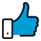 Informix-Software-Licensing-04 Blue thumbs up icon